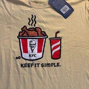 NWT Life is Good KFC Bucket of Chicken Shirt